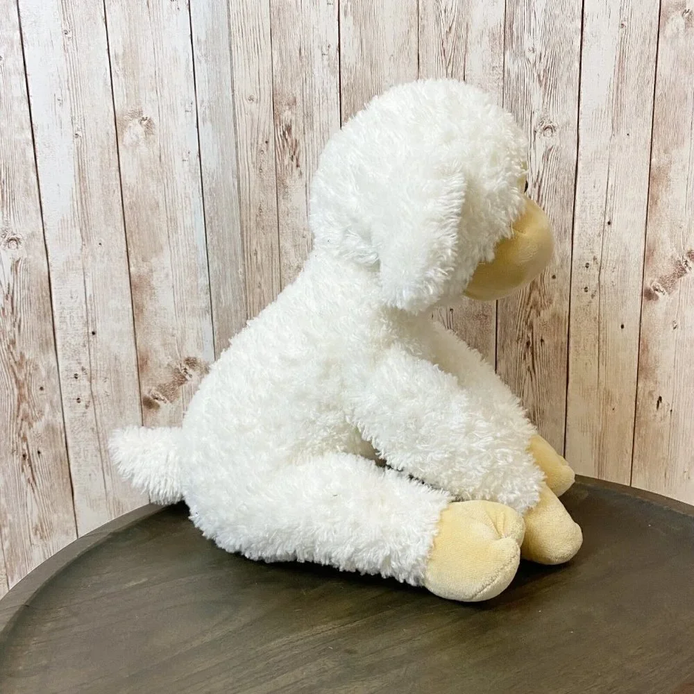 Gund Toys R Us 2009 Animal Alley Lamb Sheep White Tan Stuffed Toy Plush